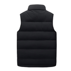Eric | Men's Quilted Puffer Vest with High Collar and Zip Pockets