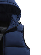 Jeff | Men's Puffer Vest with Adjustable Hood and Zip Pockets
