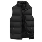 Eric | Men's Quilted Puffer Vest with High Collar and Zip Pockets