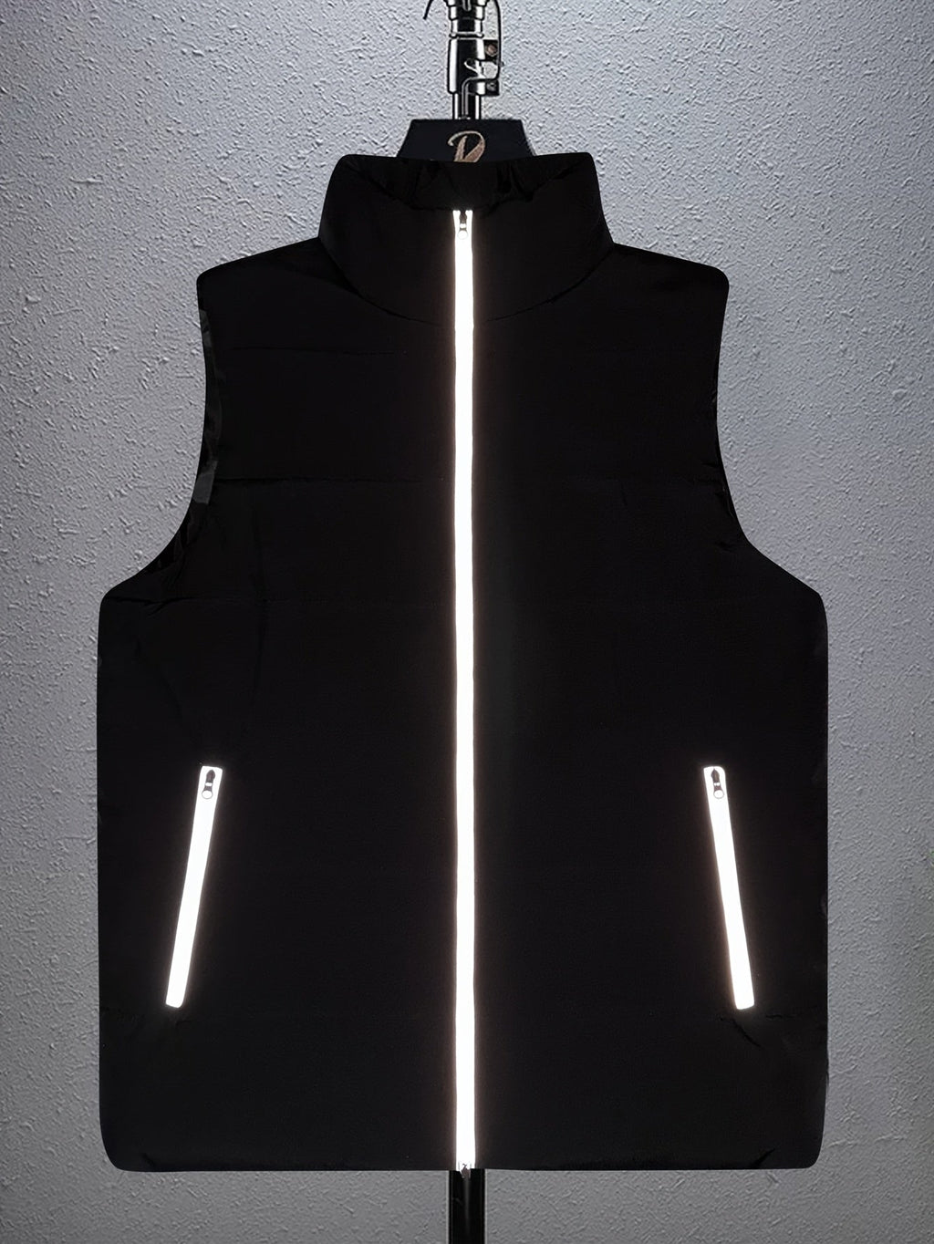 Rick | Men's Quilted Puffer Vest with Stand Collar and Zip Pockets