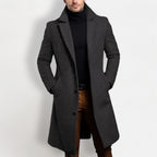 Todd | Men's Trench Coat with Single Breasted Front and Slim Silhouette