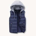 Dale | Men's Puffer Vest with Hood and Stretch Fabric