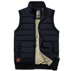 Paul | Men's Puffer Vest with Fur Lining and High Ribbed Collar