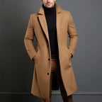 Todd | Men's Trench Coat with Single Breasted Front and Slim Silhouette