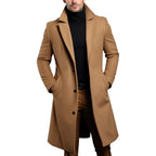 Todd | Men's Trench Coat with Single Breasted Front and Slim Silhouette