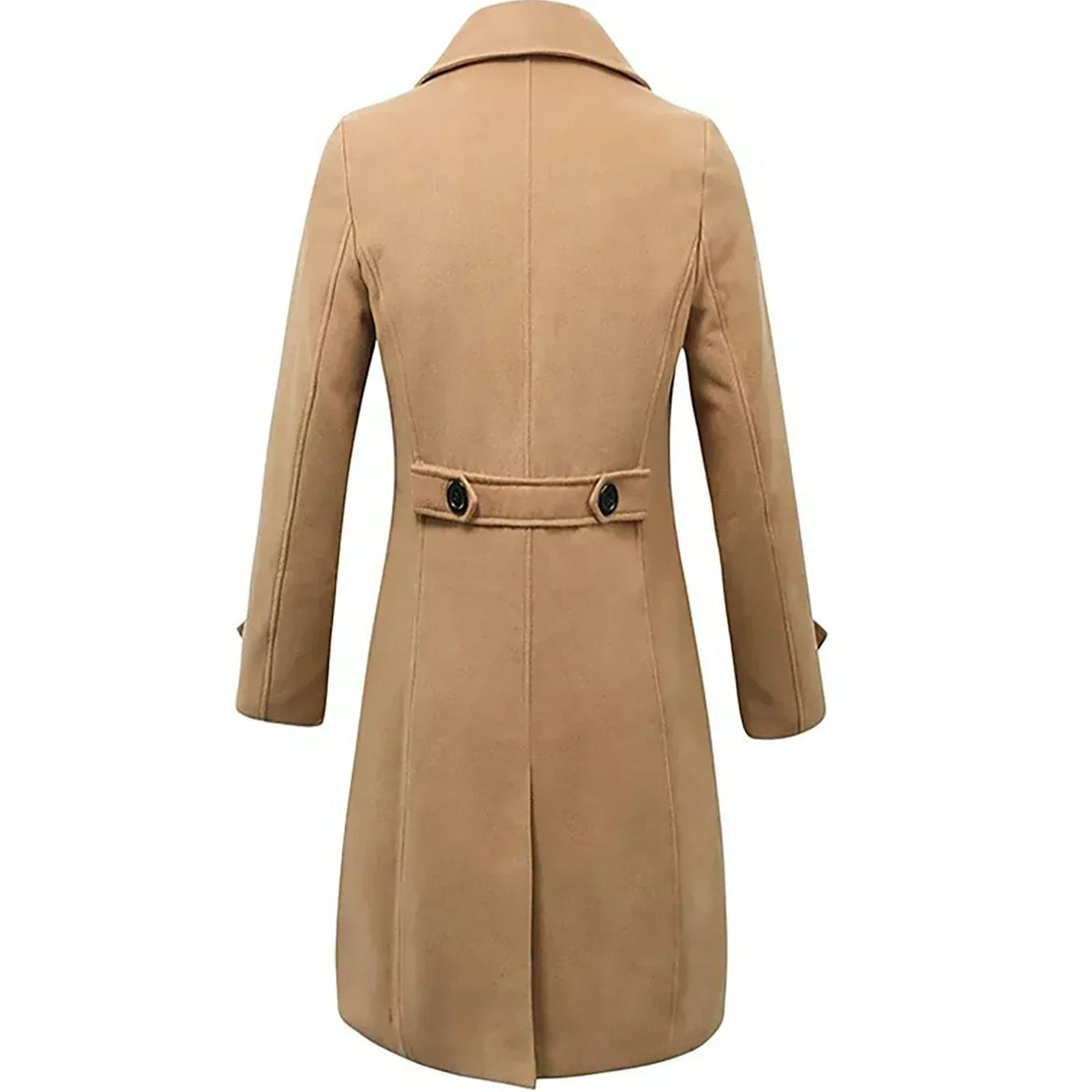 Wes | Men's Double Breasted Trench Coat with Lined Interior and Pockets