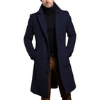 Todd | Men's Trench Coat with Single Breasted Front and Slim Silhouette