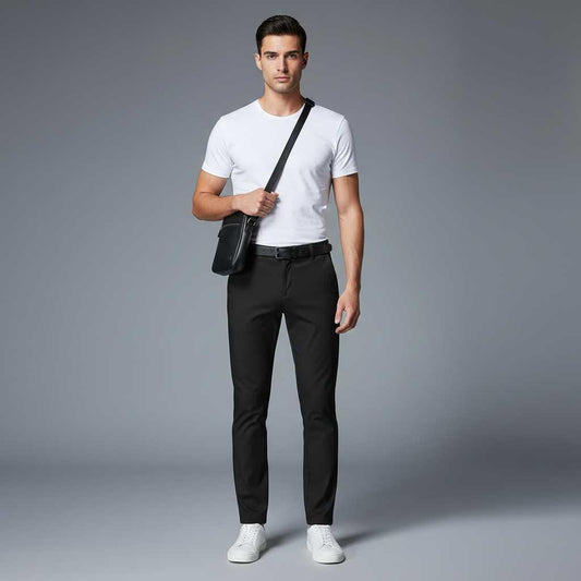 Saul | Men's Slim Fit Stretch Trousers