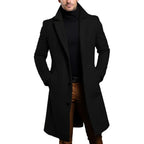 Todd | Men's Trench Coat with Single Breasted Front and Slim Silhouette