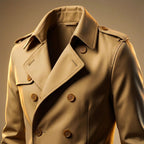 Ian | Men's Trench Coat with Notched Lapels and Removable Belt