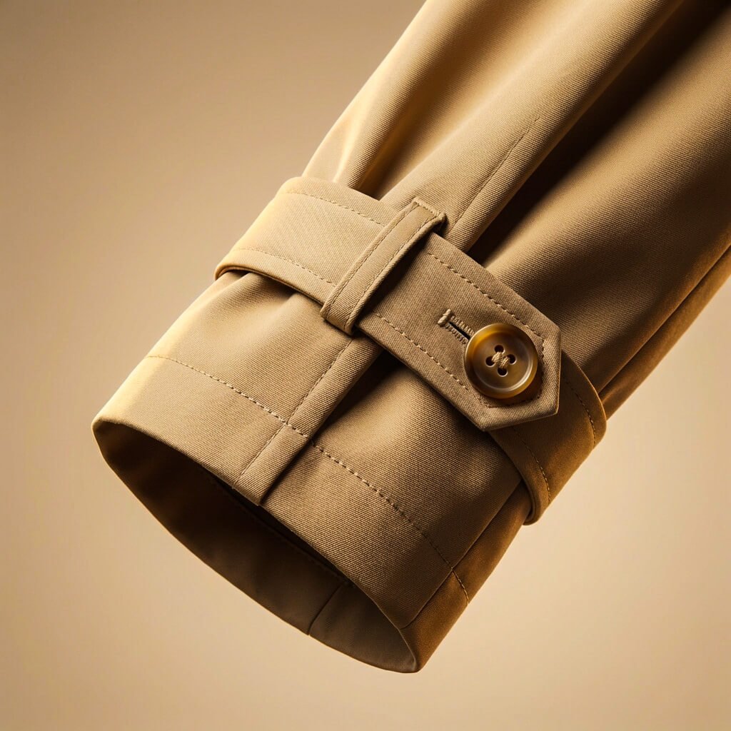 Ian | Men's Trench Coat with Notched Lapels and Removable Belt