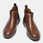 Men's leather Chelsea boots with soft leather lining