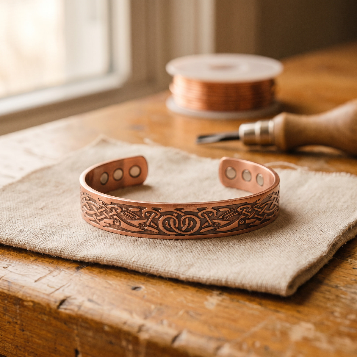 Calder's Flow Copper Bracelet