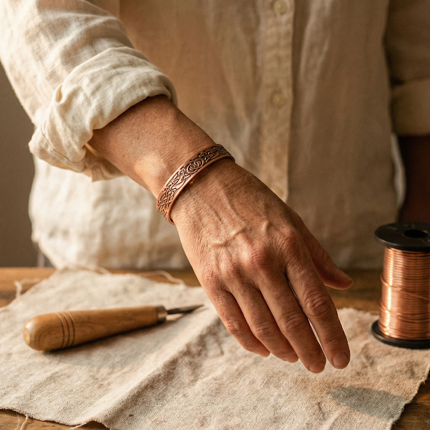 Calder's Flow Copper Bracelet