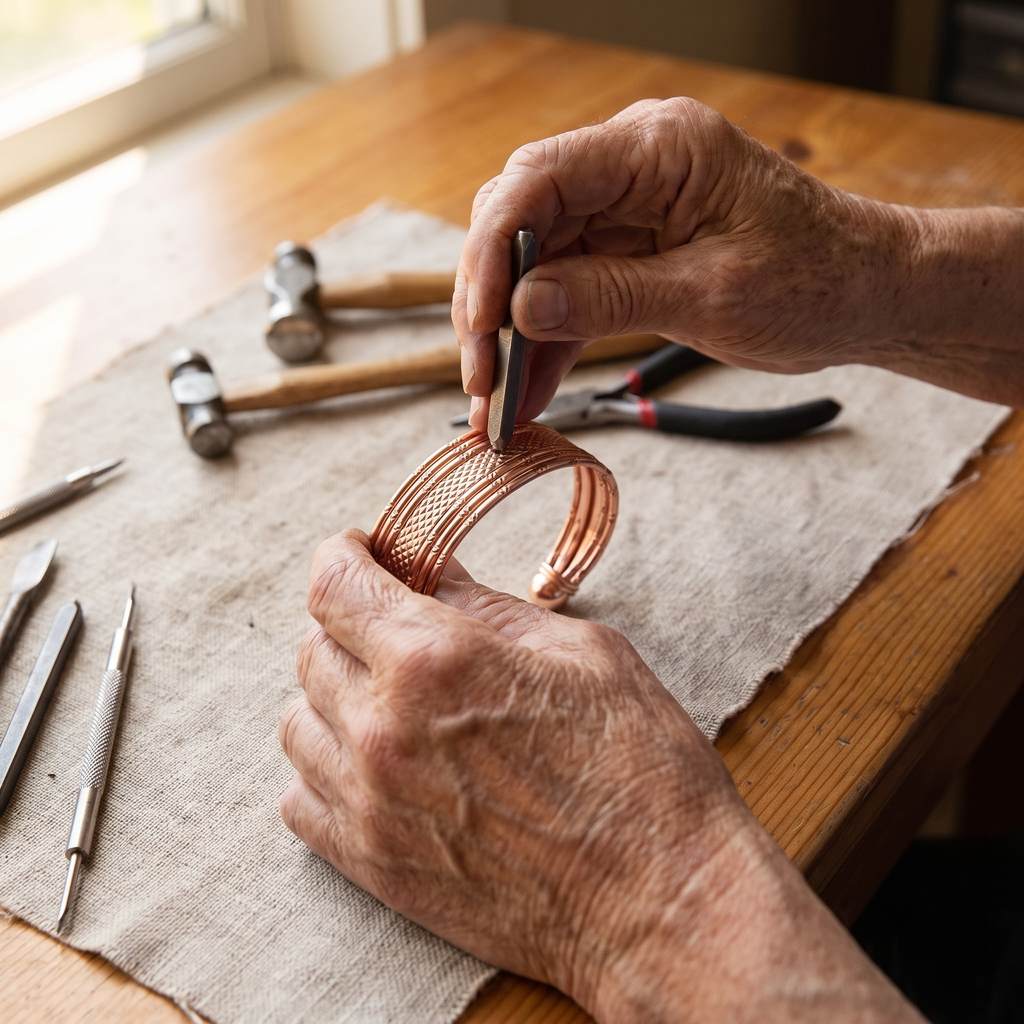 Calder's Bracken Copper Bracelet