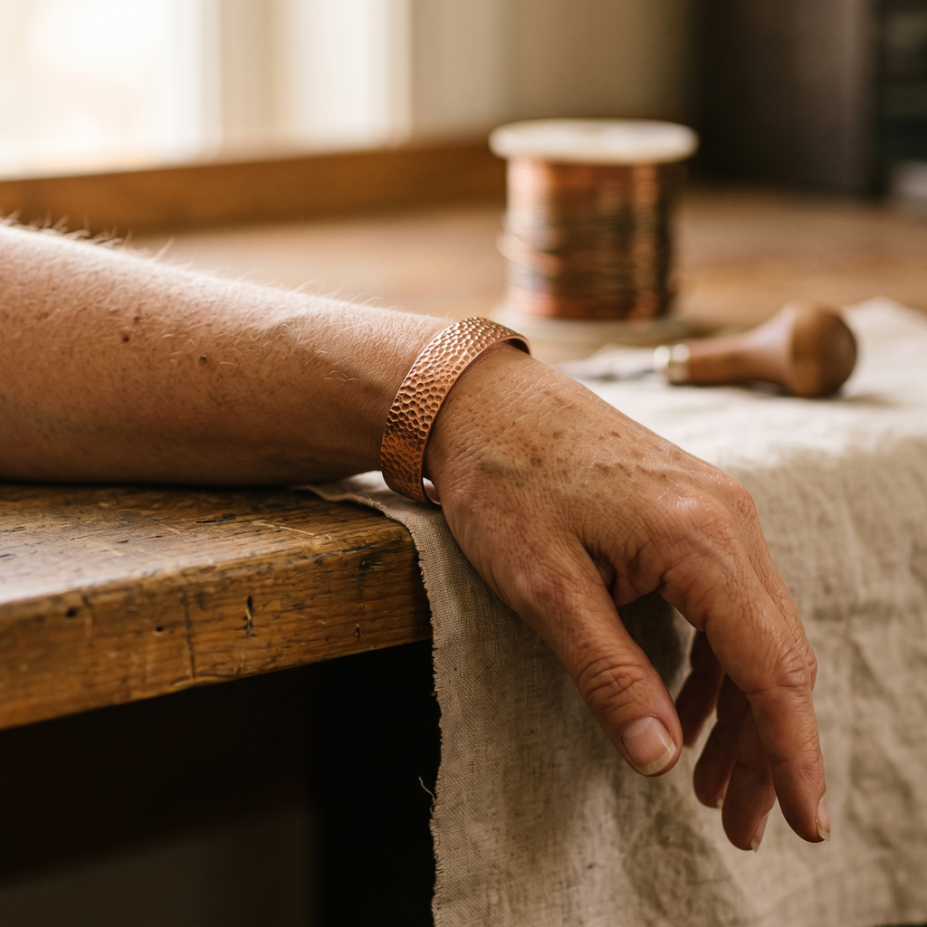 Calder's Moon Copper Bracelet