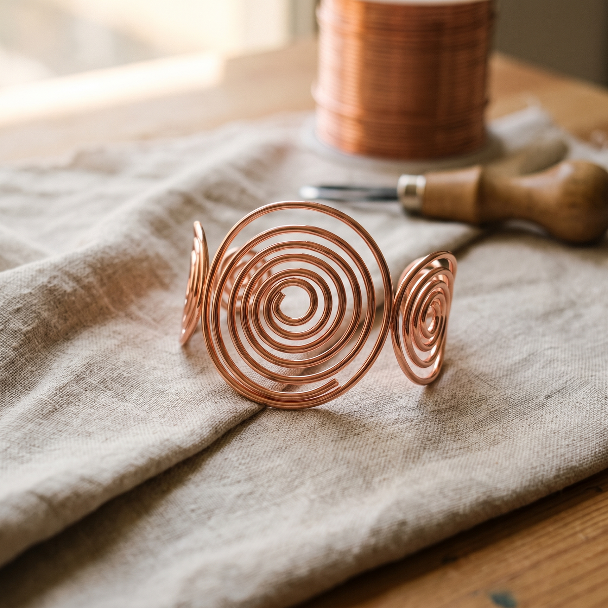 Calder's Tide Copper Bracelet