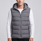 Greg | Men's Puffer Vest with Down Fill and Detachable Hood