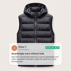 Greg | Men's Puffer Vest with Down Fill and Detachable Hood