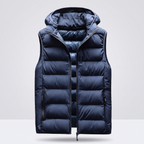 Greg | Men's Puffer Vest with Down Fill and Detachable Hood