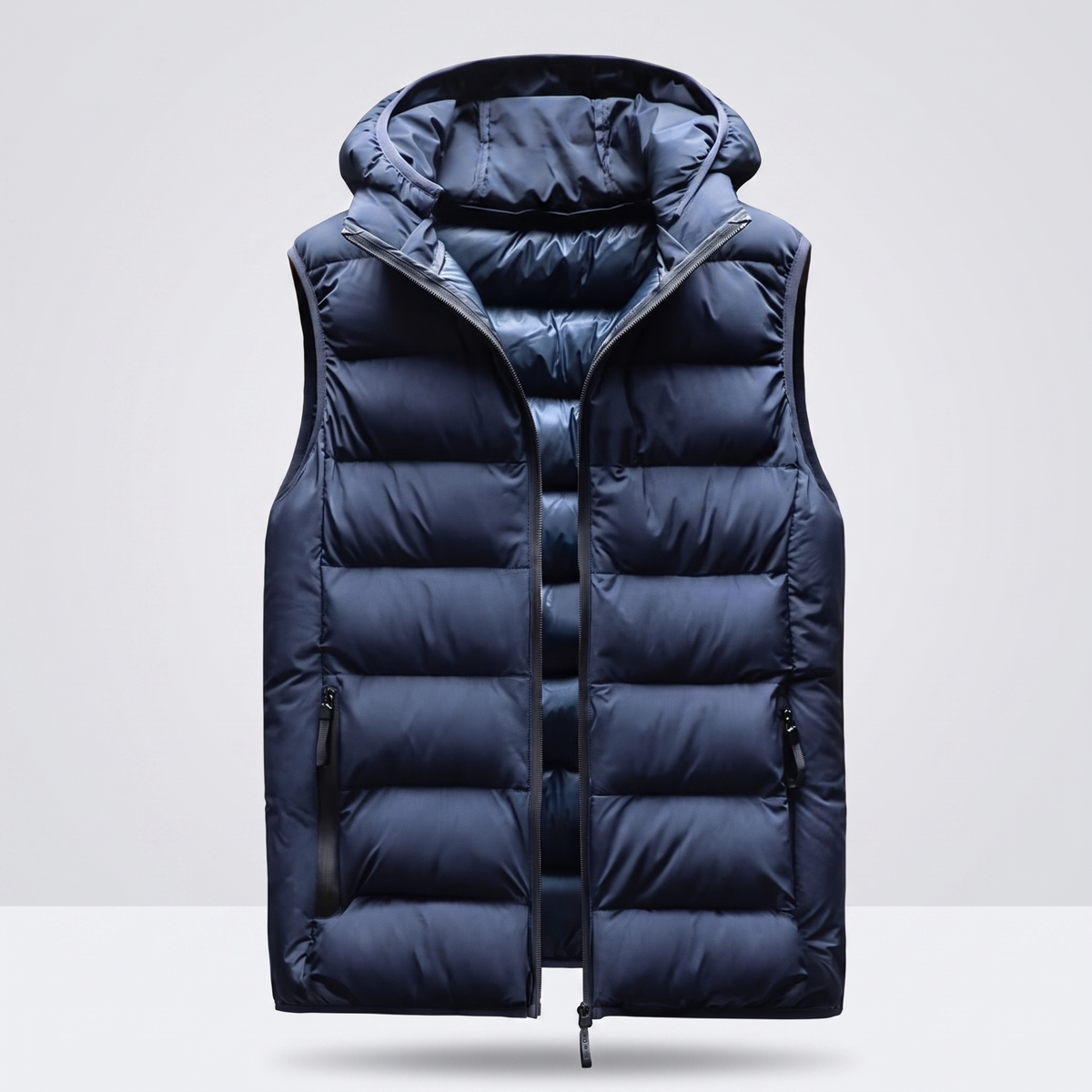 Greg | Men's Puffer Vest with Down Fill and Detachable Hood