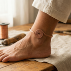 Calder's Coil Copper Anklet