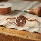 Calder's Coil Copper Anklet