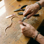 Calder's Coil Copper Anklet