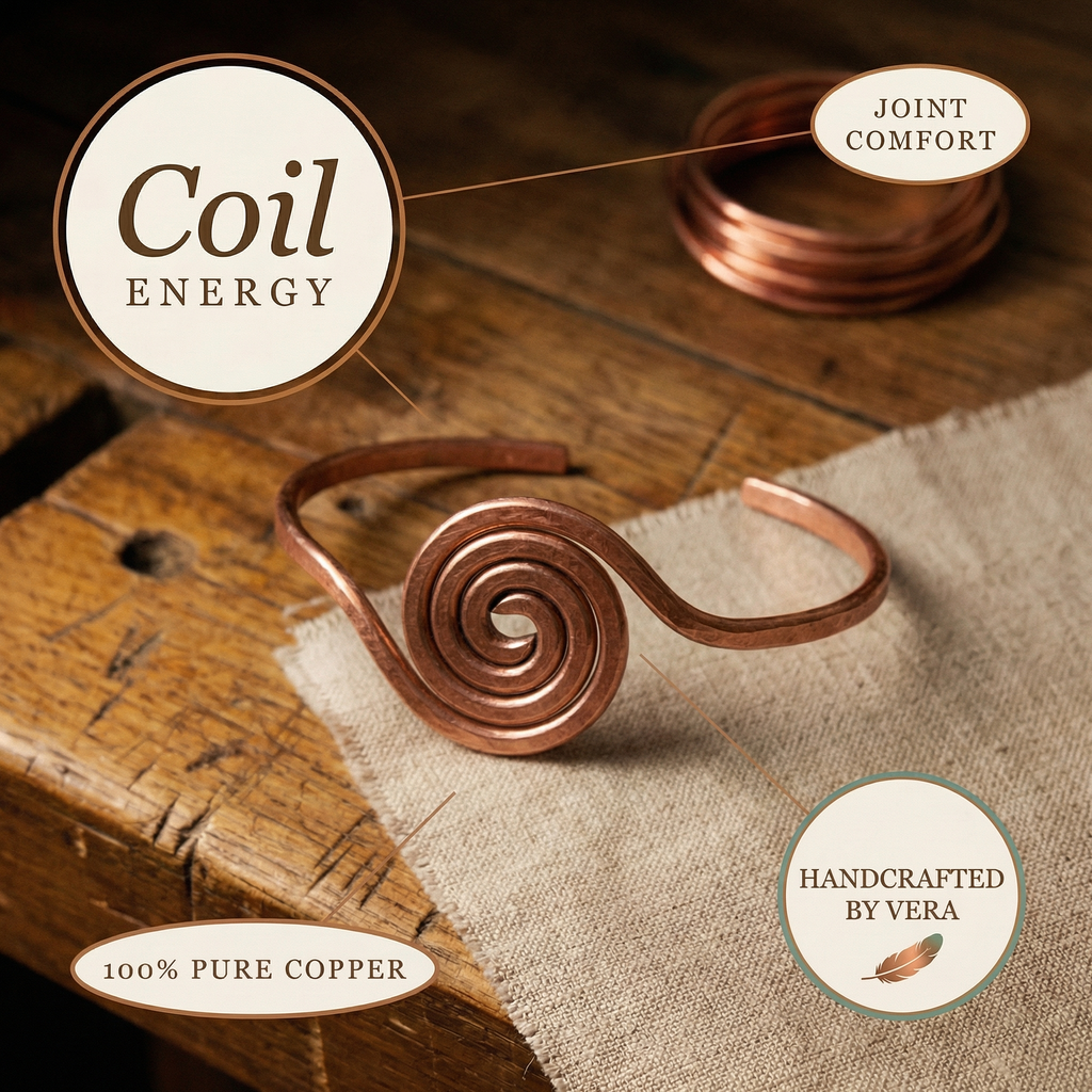 Calder's Coil Copper Anklet