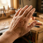 Calder's Flow Copper Hand Spiral