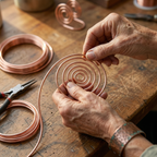 Calder's Flow Copper Hand Spiral