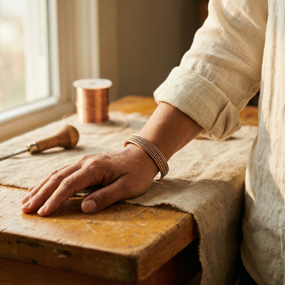 Calder's Forge Copper Bracelet