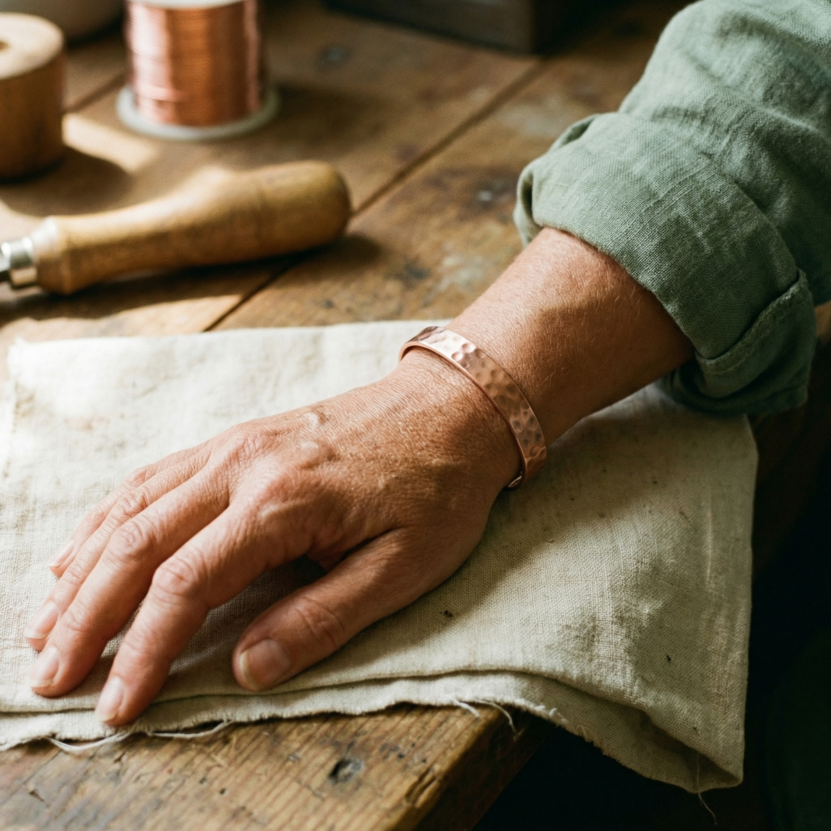 Calder's Lodestone Copper Bracelet