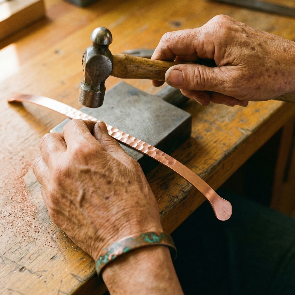 Calder's Lodestone Copper Bracelet