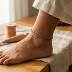 Calder's Reed Copper Anklet