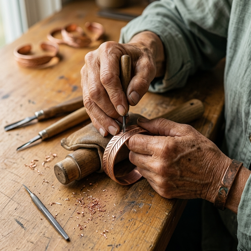 Calder's Root Copper Bracelet
