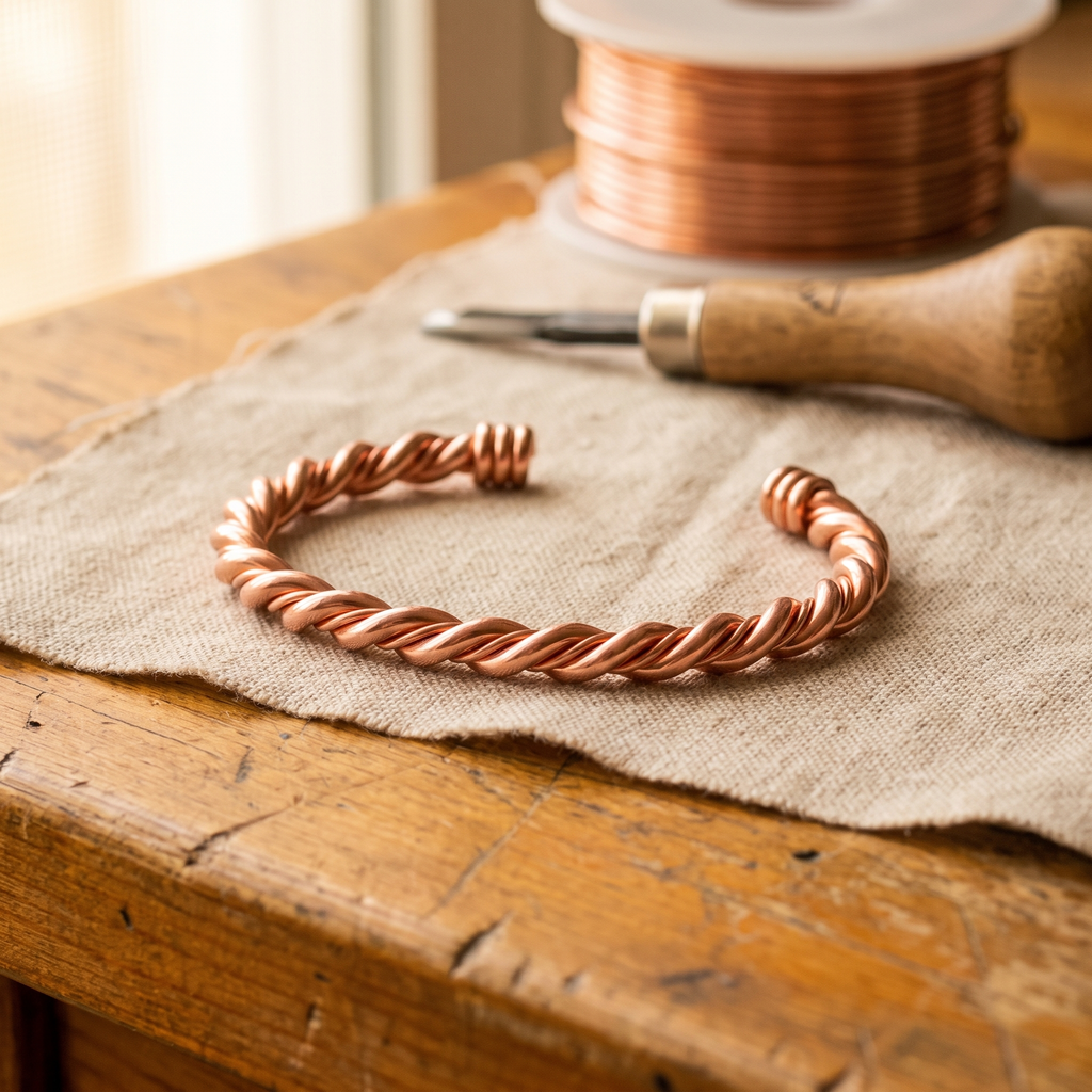 Calder's Tensor Copper Bracelet