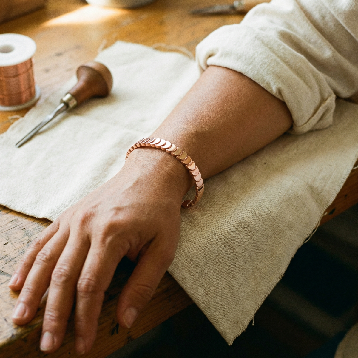 Calder's Tide Copper Bracelet