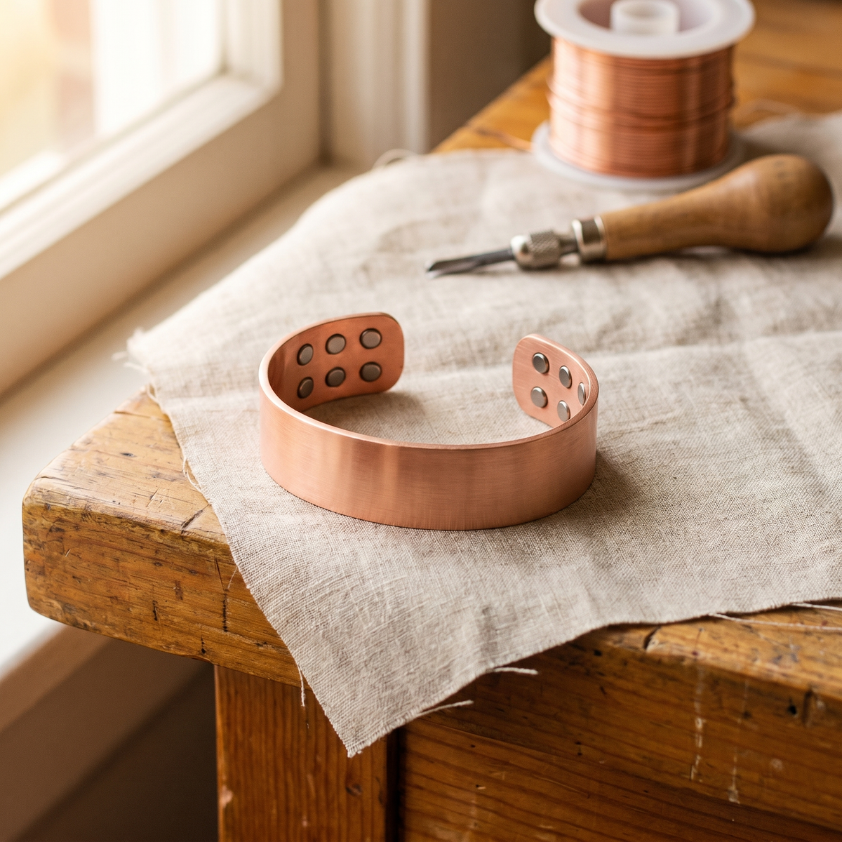 Calder's Anvil Copper Bracelet
