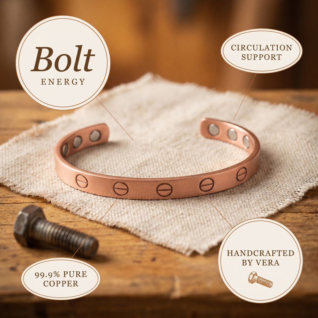 Calder's Bolt Copper Bracelet