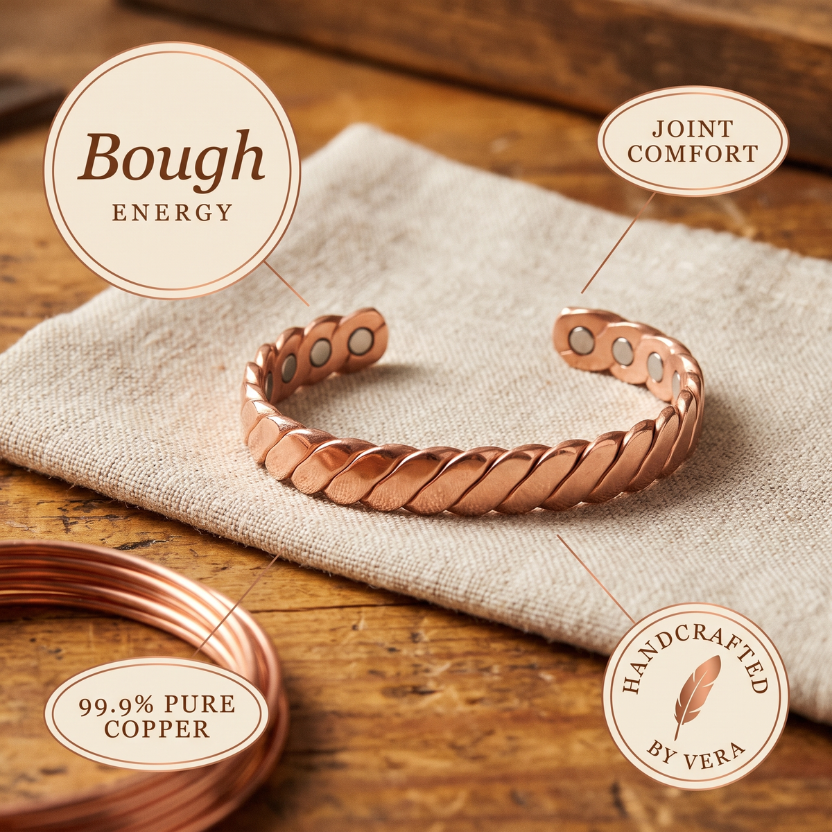 Calder's Bough Copper Bracelet