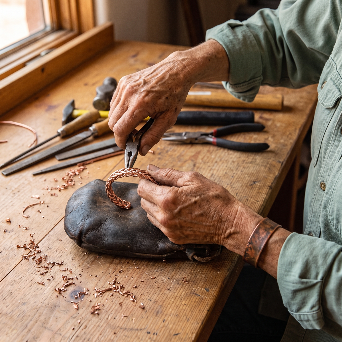 Calder's Bramble Copper Bracelet
