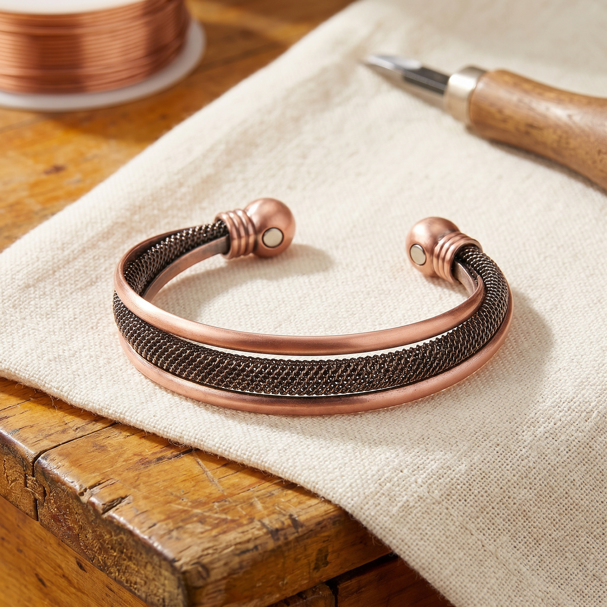 Calder's Cairn Copper Bracelet