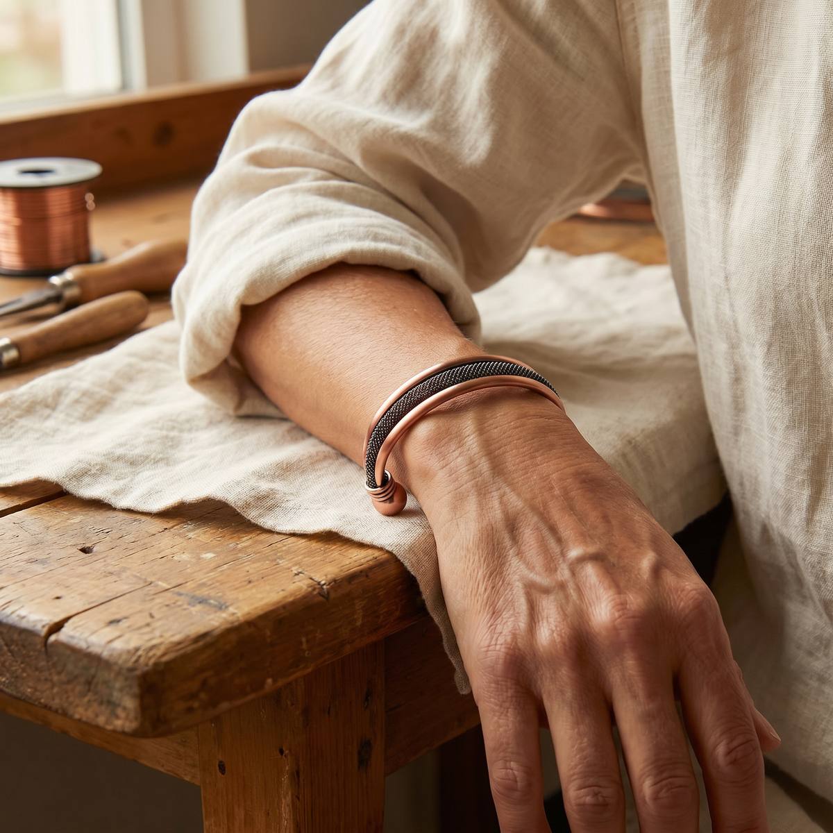 Calder's Cairn Copper Bracelet