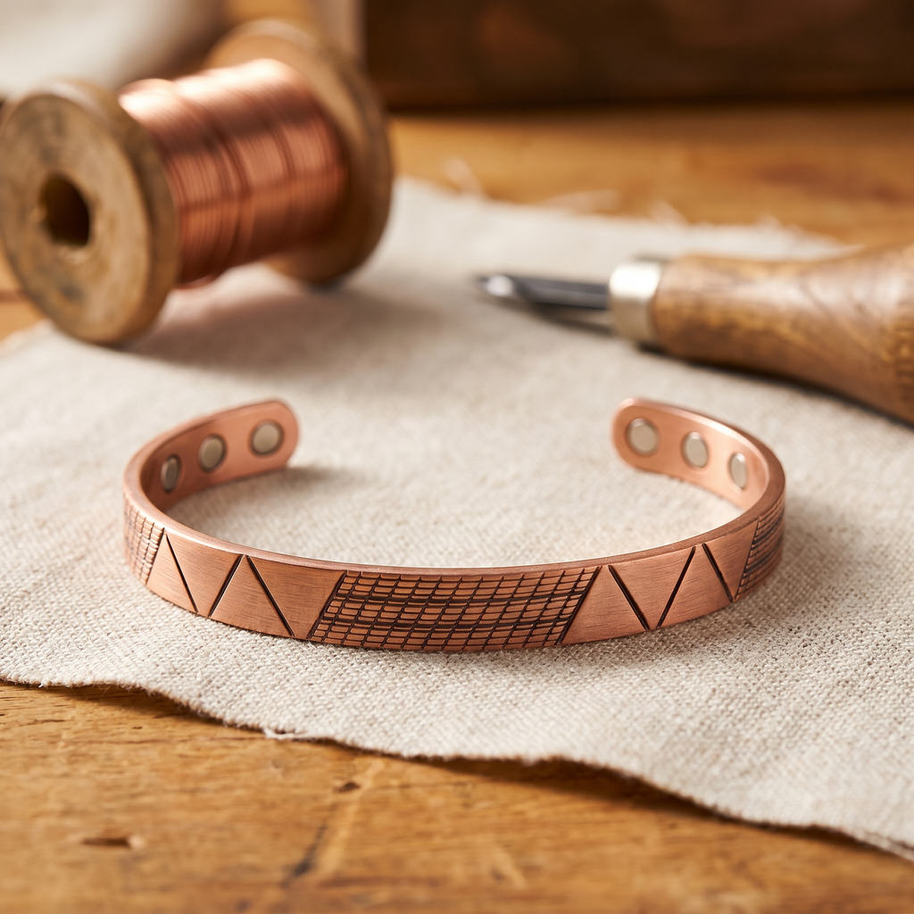Calder's Crest Copper Bracelet