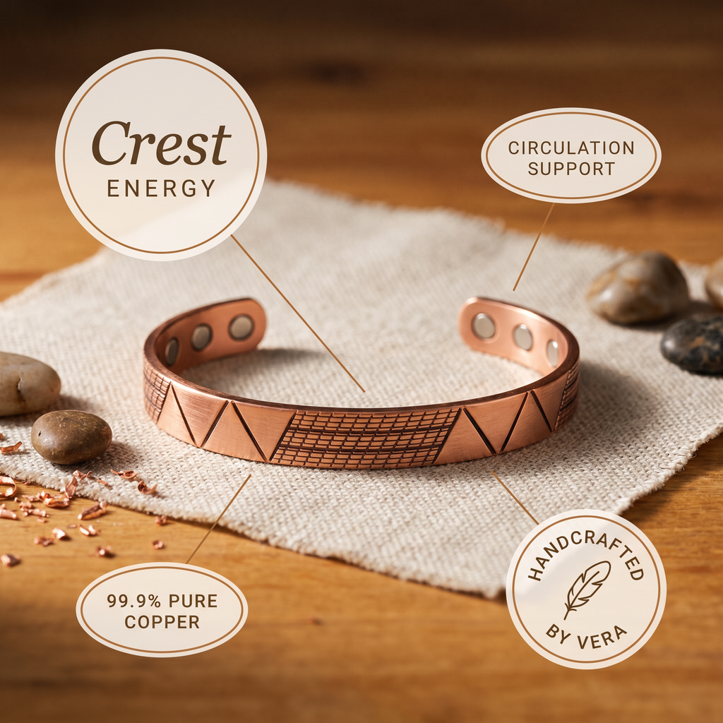 Calder's Crest Copper Bracelet