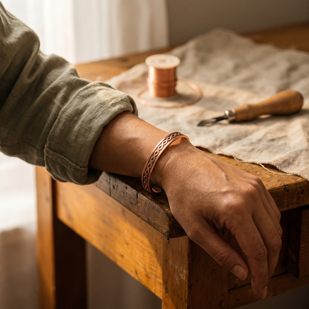Calder's Current Copper Bracelet