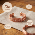 Calder's Elk Copper Bracelet