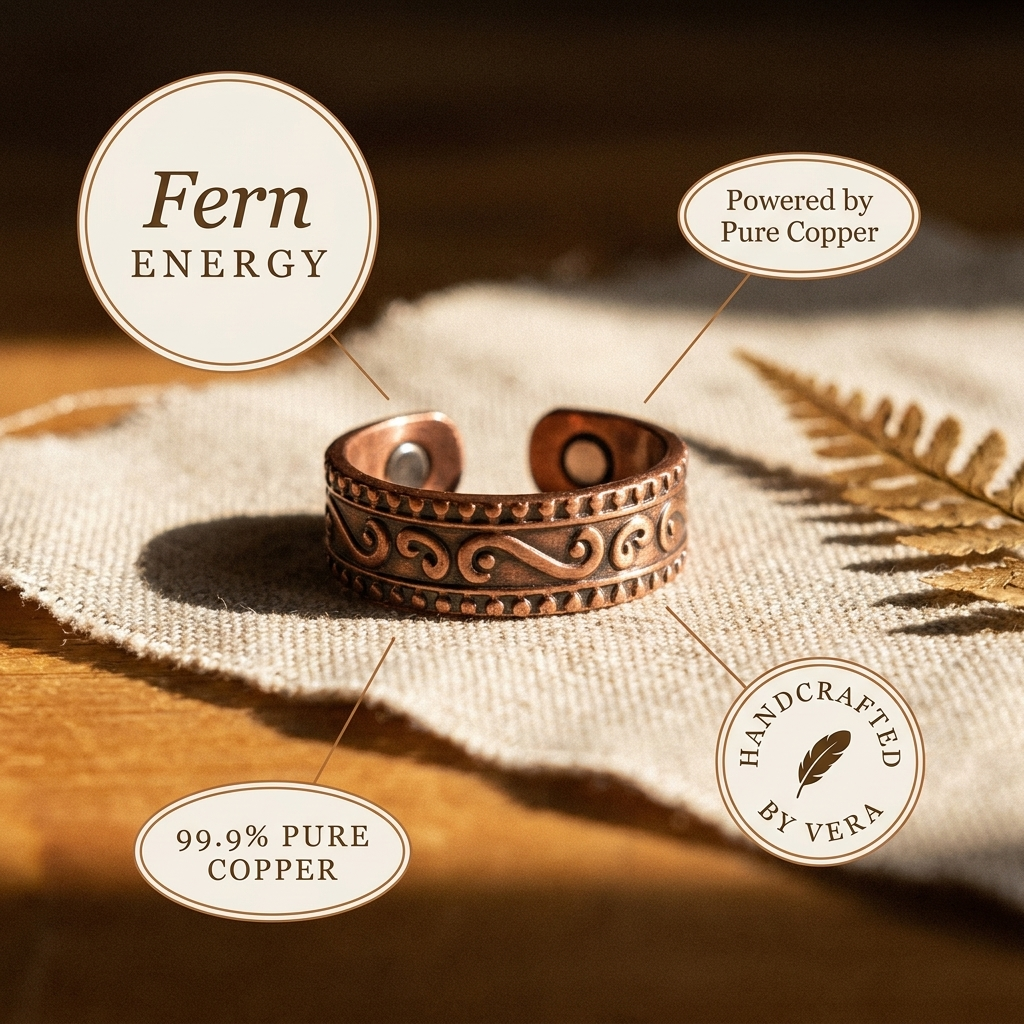 Calder's Fern Copper Ring