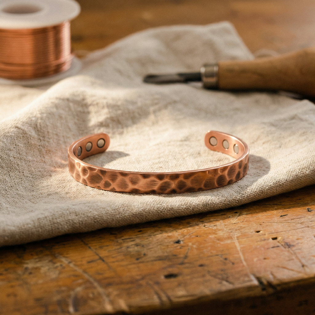 Calder's Furrow Copper Bracelet